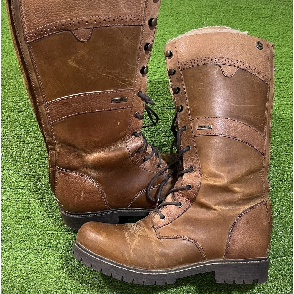 Dublin Equestrian Boots Womens 11 Sherpa Lined Waterproof Riding Boot Back Zip